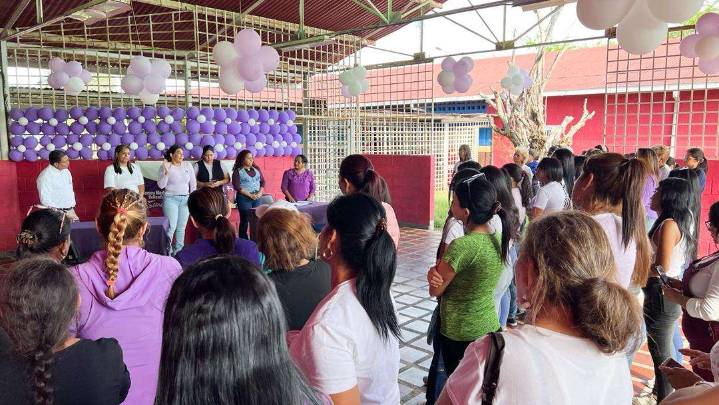 Mes violeta contra la violencia de género inició en Monagas