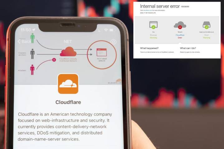 Users report X is down as Cloudflare probes internal server error