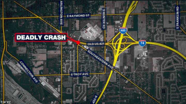 1 dead after crash on Indy's southeast side