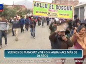 Vecinos de Manchay denuncian que viven sin agua hace más de 20 años