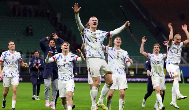Están de regreso: Noruega golea a Italia y vuelve a un Mundial 28 años después