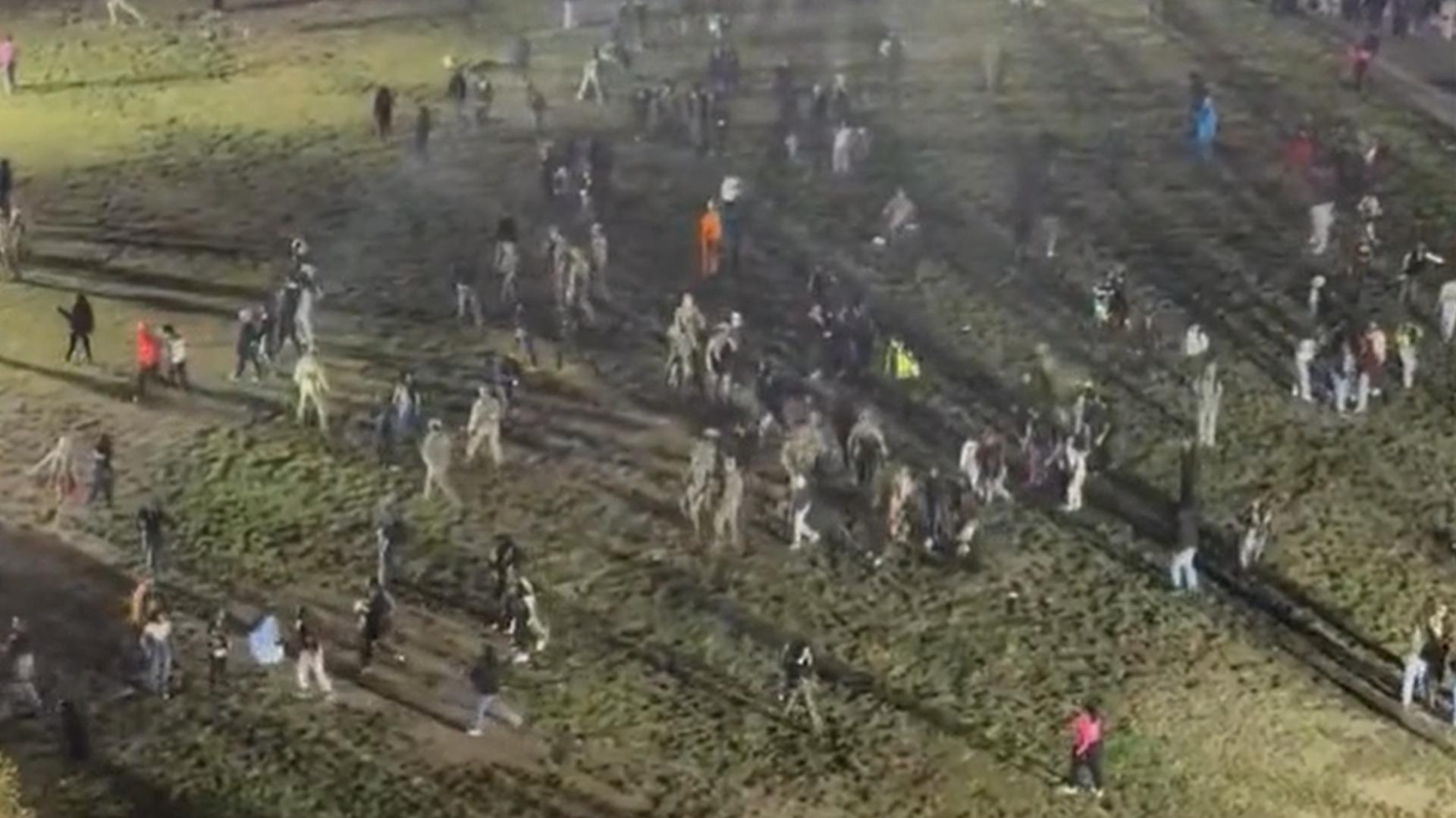 Police, National Guard clear Halloween crowd gathered in Washington’s Navy Yard neighborhood