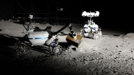These 2 moon rovers used cameras and lasers to hunt for simulated water ice 