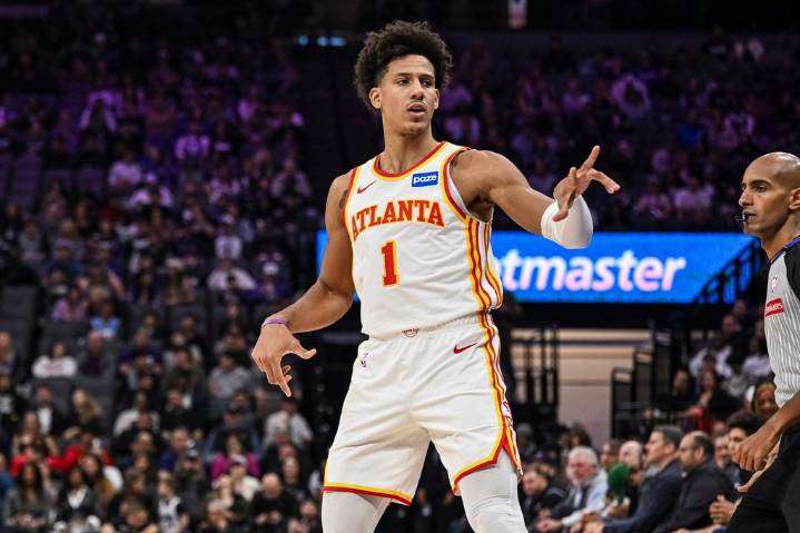 Jalen Johnson’s double-double leads Hawks past Kings 133