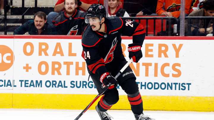 Hurricanes’ Seth Jarvis exits vs. Canucks with upper