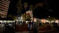 La plaza de Calvo Sotelo se queda a oscuras en Alicante