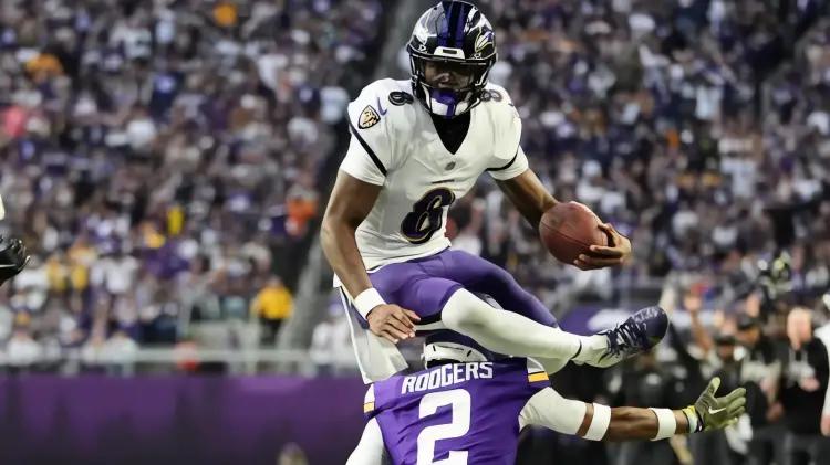 Lamar Jackson lidera a los Ravens a victoria sobre los Vikings 27