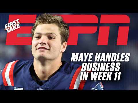 Stephen A. gives Drake Maye his flowers after Patriots improve to 9