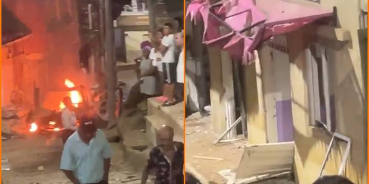 Fuerte explosión de carro bomba en Suárez, Cauca, dejó graves daños estructurales: el vehículo fue dejado a pocos metros de estación de Policía