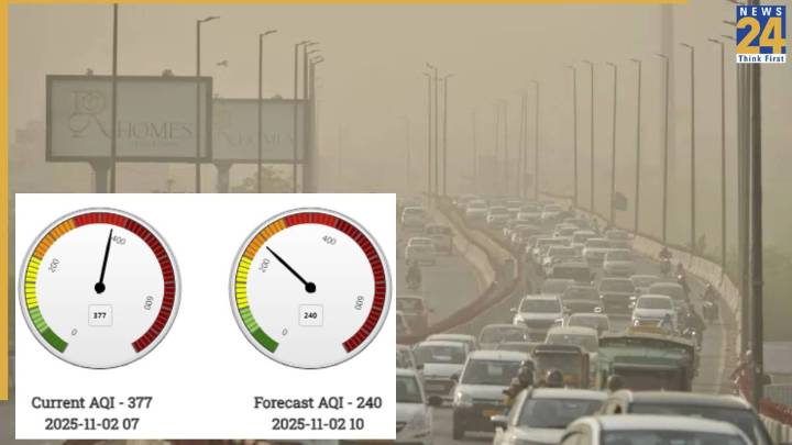 Delhi and Noida blanketed by thick haze as AQI hits dangerous levels – these areas report worst air quality