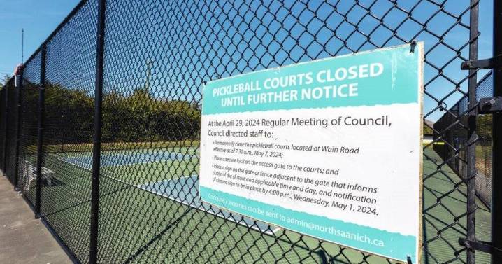 North Saanich councillor calls for pickleball courts to be ripped out