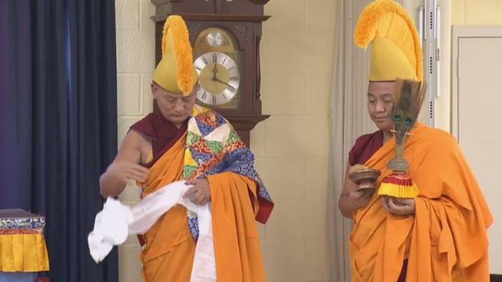 Tibetan monks return to Evansville