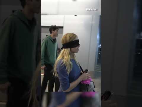 Addison Rae Wears Eye Mask On Her Way Out of Airport