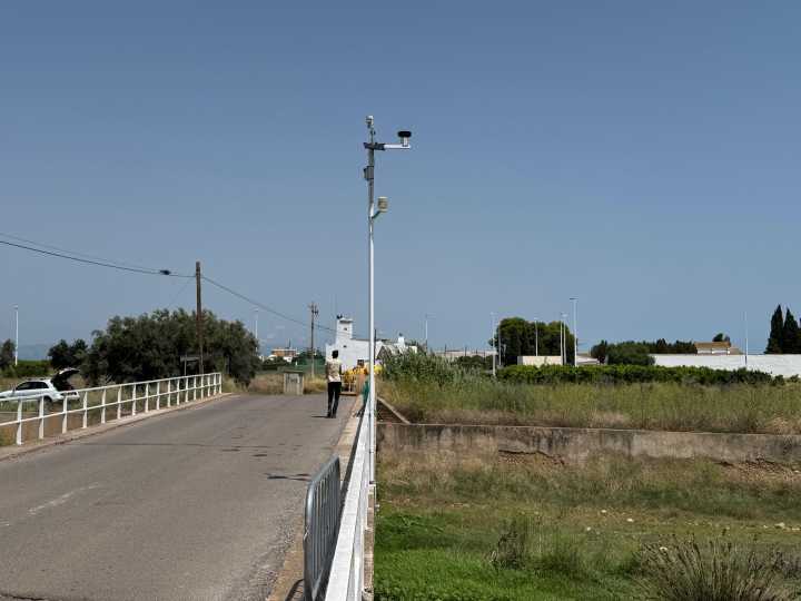 Moncofa instala un sistema pionero para medir el caudal del Belcaire y anticiparse a posibles inundaciones