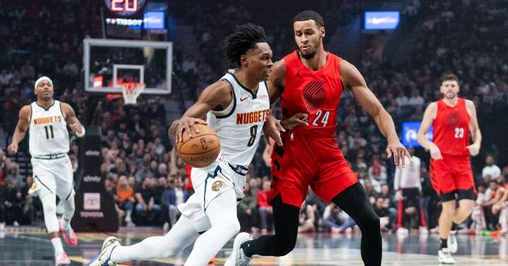 Grant hits free throws with 1.4 seconds left and Blazers beat Nuggets 109