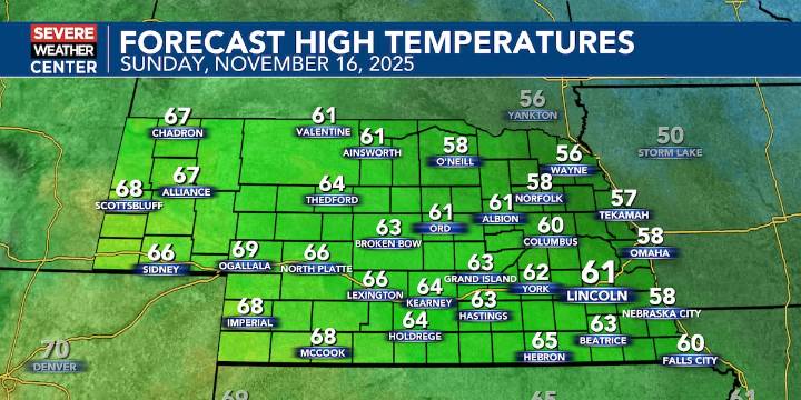 Cooling continues for the second half of the weekend