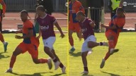 FA Cup grudge match descends into chaos as player aims wild kick at opponent