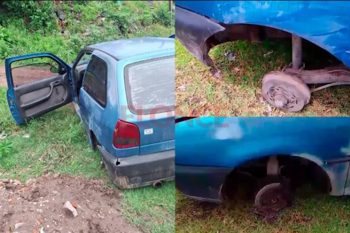 “El daño es total”: robaron y desarmaron el auto de un vecino de Paraná