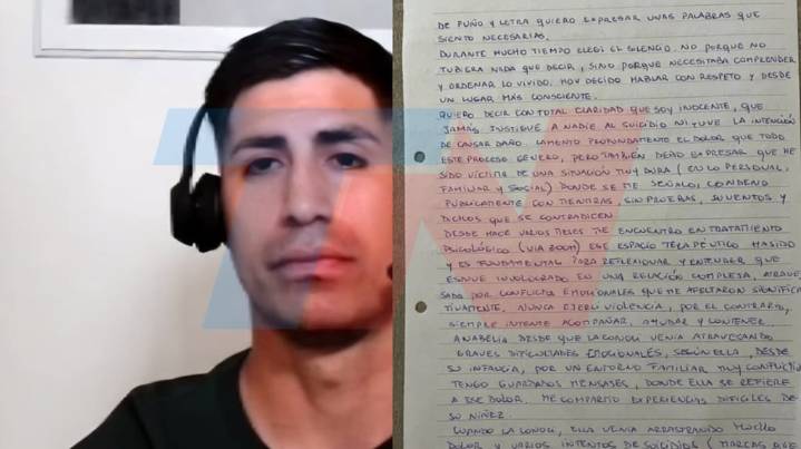 Junior Benítez escribió una carta desde la cárcel mientras espera el segundo juicio en su contra: “Soy inocente”