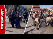Anti-ICE Protestors DRAGGED Away by Police During Tense Clash Outside Broadview Facility