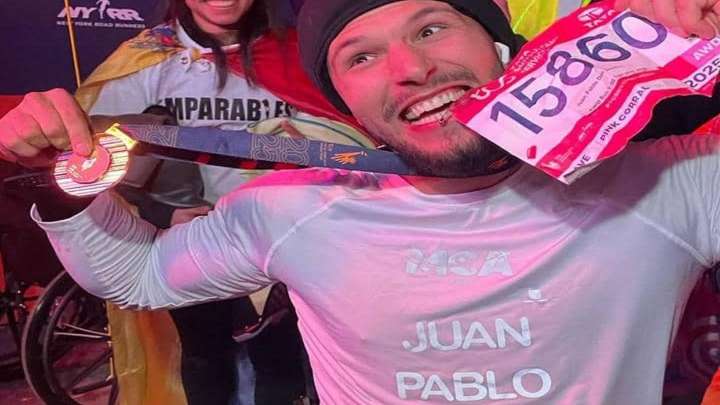 El paratleta venezolano Juan Pablo Dos Santos hizo historia en el Maratón de Nueva York