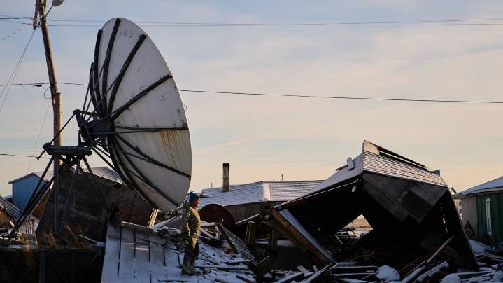 Crews are working to fix Alaska Native villages devastated by flooding. But will residents return?