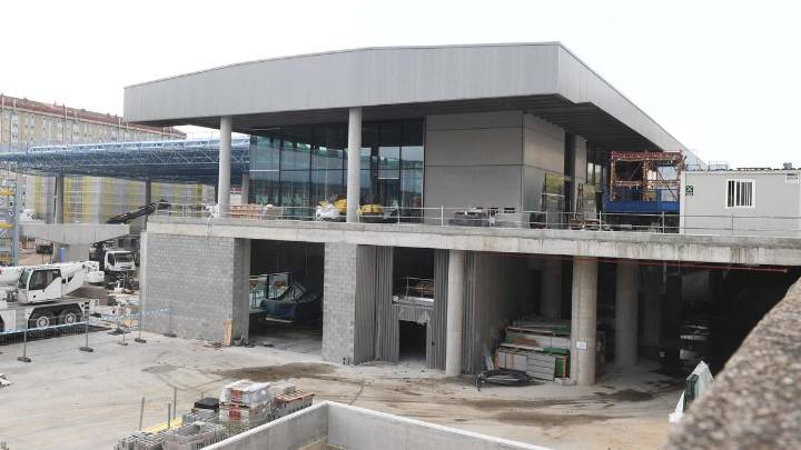 La nueva estación de autobuses encara la recta final de la obra con la estructura acabada