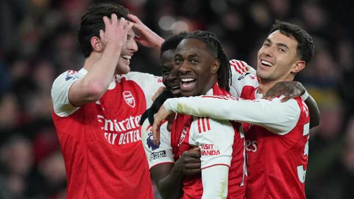Eberechi Eze scores hat trick as Arsenal beat Tottenham to take 6