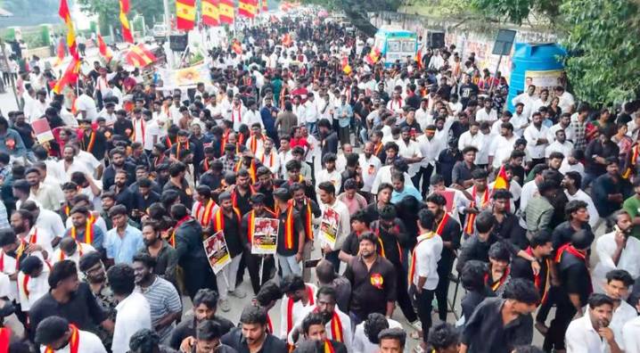 Actor-politician Vijay-led TVK holds protest against SIR across Tamil Nadu