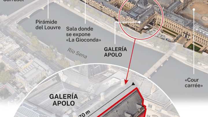 Cuatro nuevas detenciones por el robo del Louvre y las joyas sin aparecer