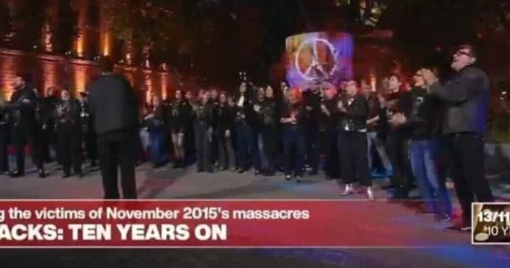 Survivors' choir sings Rival Sons at 2015 Paris attacks commemoration ceremony