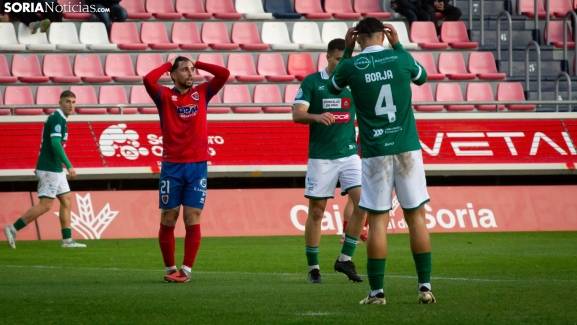Numancia 1-2 Coruxo: Doloroso tropiezo en casa en el tiempo de añadido