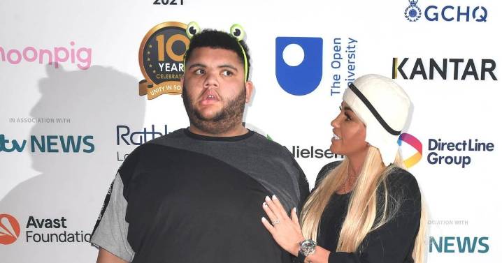 Katie Price shares update on son Harvey's weight after he loses five stone