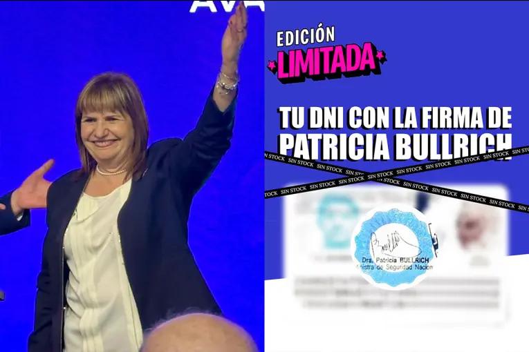Bullrich bromeó sobre los DNI firmados por ella, tras revertirse el cambio en el Renaper