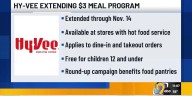 Hy-Vee extends free kids meal program through next week