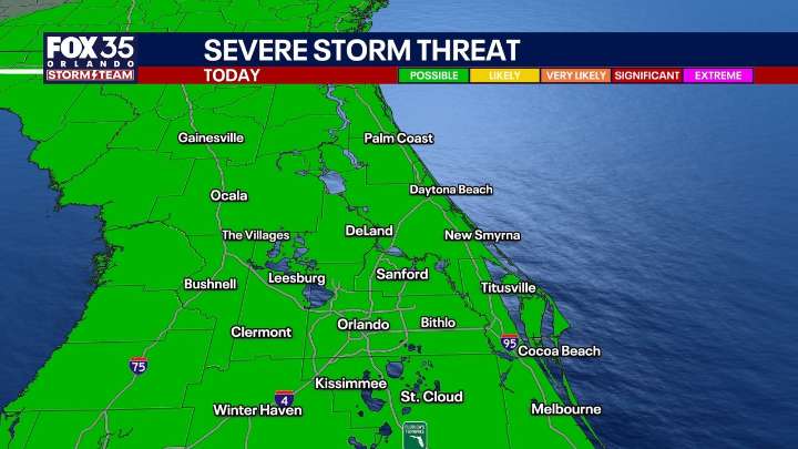 Orlando weather: Scattered storms end the weekend as temperatures tumble