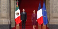 Emmanuel Macron llega a Palacio Nacional para reunión bilateral con Sheinbaum: estos son los temas que abordarán