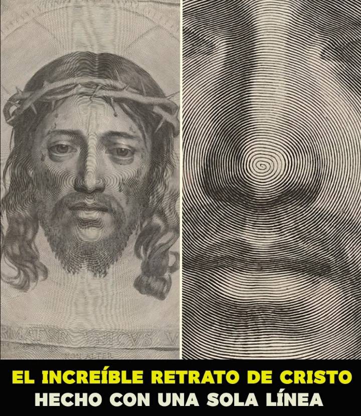 el grabador francés Claude Mellan dejó al mundo atónito con una obra que parecía imposible