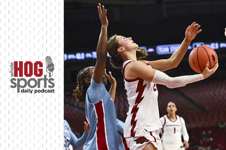 WholeHogSports Daily: Arkansas women's basketball's first win; interview with Ellen Calipari