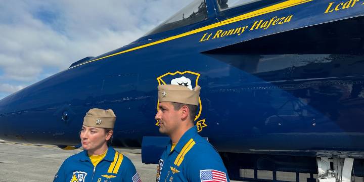 Blue Angels visit Cherry Point to prepare for next year’s air show