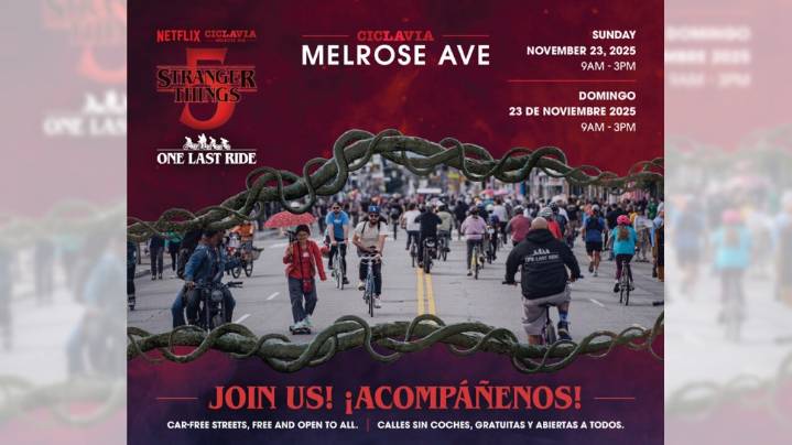 ‘Stranger Things’ bike ride will take over Melrose in LA on November 23