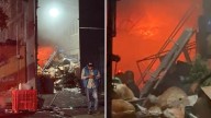 Fuerte Incendio en Bodega de Reciclaje en Santa María Aztahuacán, Iztapalapa
