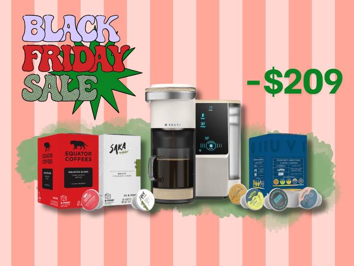 Save over $200 on Bruvi’s single-serve coffee system during a limited Black Friday deal
