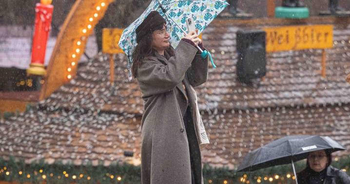 Birmingham Christmas Market fans brave Storm Claudia as rain lashes down