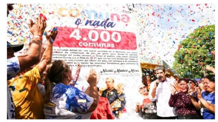 En Aragua fue develado el hito de la comuna 4 mil