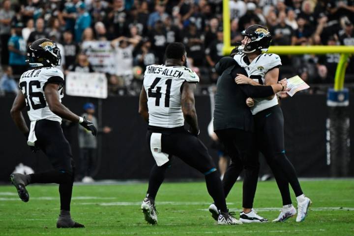 Jaguars' Cam Little kicks a 68-yard field goal to break Justin Tucker's NFL record