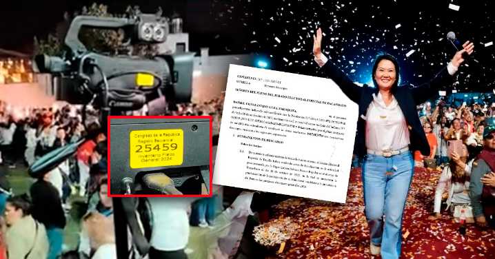 Trabajador del Congreso presenta descargos tras llevar cámara a mitin de Fuerza Popular en Trujillo