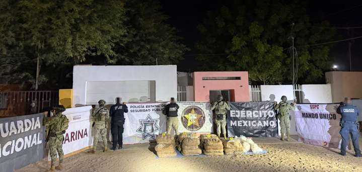 Aseguran casi media tonelada de «cristal» en domicilio en San Luis Río Colorad