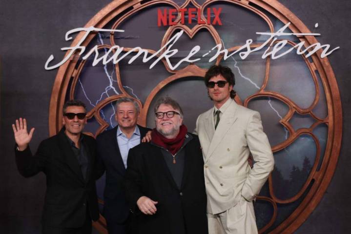 ¡Por el debut de ‘Frankenstein’! Así fue la visita de Guillermo Del Toro, Jacob Elordi y Oscar Issac a México