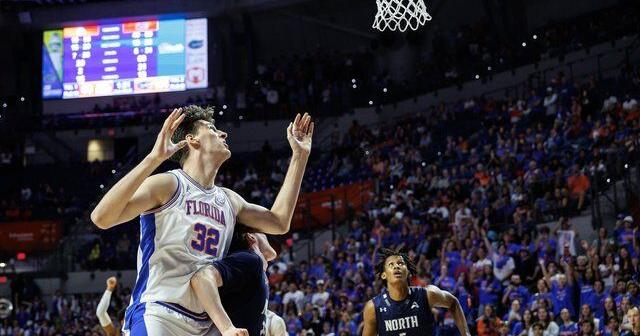 Canada's Olivier Rioux, the world's tallest teenager, becomes the tallest player in college basketball history